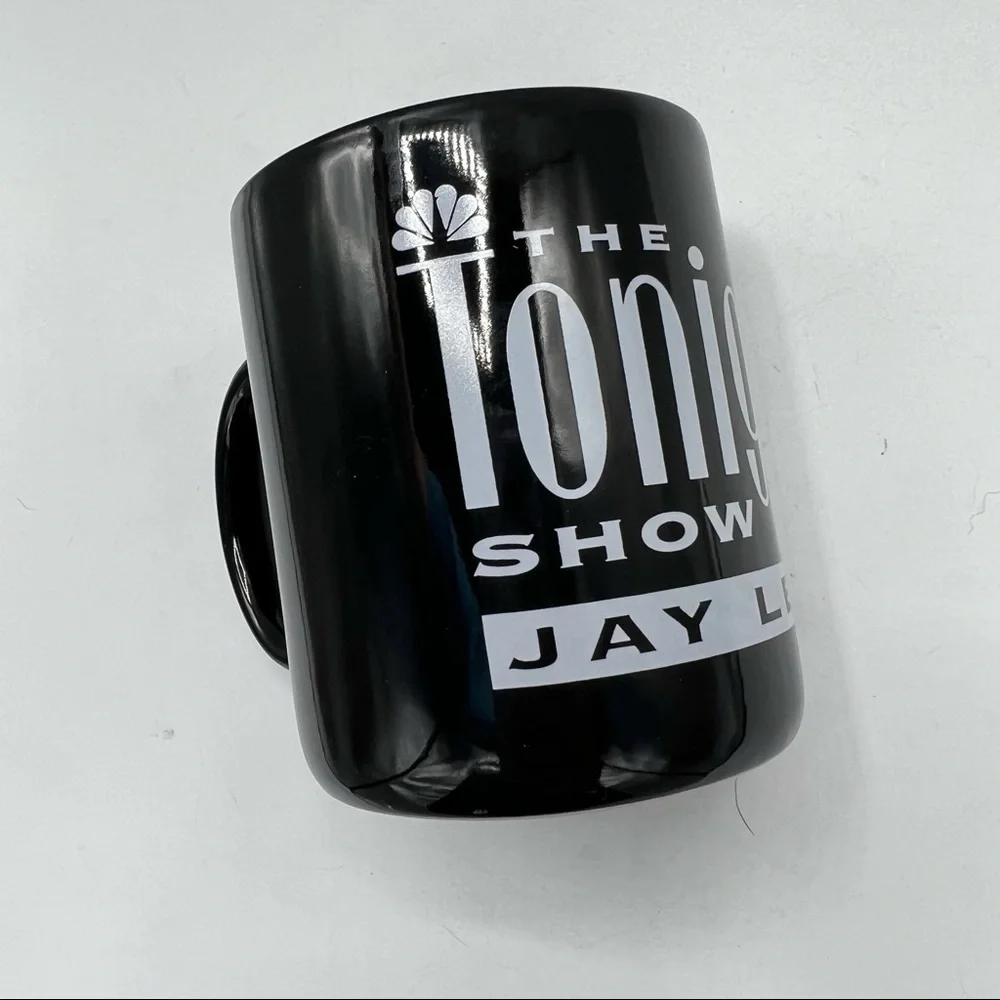 Vintage 1992 The Tonight Show With Jay Leno Black/White Coffee Mug